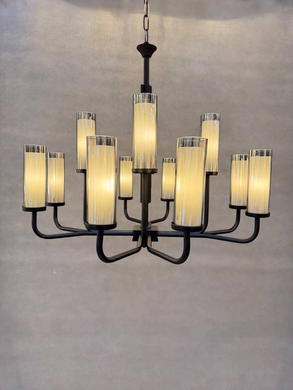 لوستر پذیرایی لئون سبک مدرن رنگ کوره ای